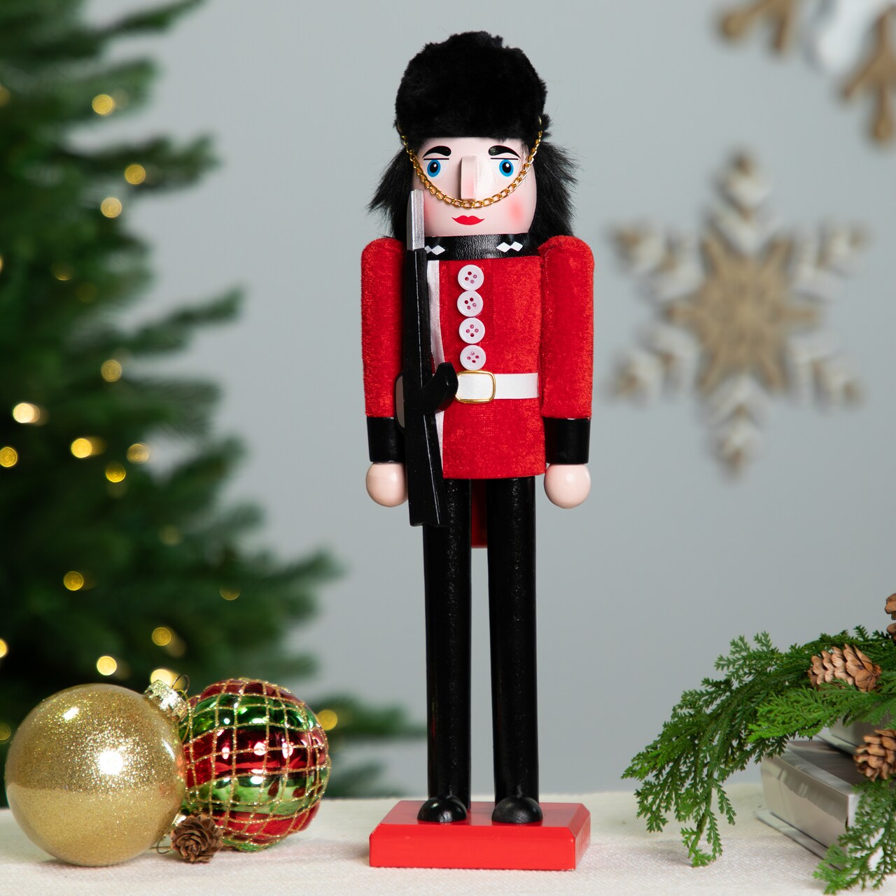 Northlight Royal Guard Christmas Nutcracker Figure - 14" - Red and Black